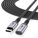 Usb C Extension Cable 10Ft, Usb 3.2 Gen 2 10Gbps/60W Charging/4K@60Hz Type C Male To Female Extended Cord Extender For Monior Laptop Tablet Mobile Phone Hub And More