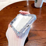 Designer Compatible With Iphone 16 Plus Bling Clear Case For Women,Cute Glitter Phone Case With Sparkle Rhinestone Diamond Camera Protectionairbag Anti-Fall Crystal Hard Cover For Girl