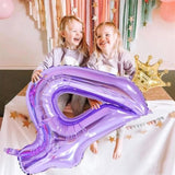 40in Purple Number 4 Balloon for 4th Birthday Party & Baby Shower Decor