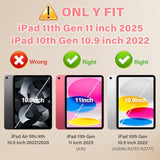 For (A16) 11Th Generation 11 Inch 2025/ 10Th Generation Case 10.9 Inch 2022 With Tempered Glass Screen Protector,Unicorn Stand,Shoulder Strap,For 10 Case Kids Girls (Colourful)