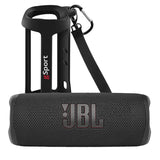 JBL FLIP 6 Waterproof Portable Speaker Bundle with gSport Silicone Sleeve (Black)