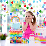 14 Pack Rainbow Color Heart Garlands 82.6 Feet/ 27.4 Yards Birthday Pa