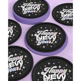 25-Pack 9-Inch New Year 2024 Disposable Plates for NYE Party Decor