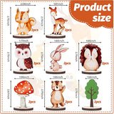 16 Pcs Woodland Animals Wood Table Centerpieces Forest Animals Cutout