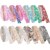 Self Adhesive Crystal Rhinestone Diamond Ribbon 12 Rolls 0.9Cm Wide To