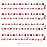 Glitter Red Circle Dots Garland Kit For Party Hanging Decoration/Strea