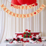 Happy Valentines Day Banner Valentine’S Day Decorations Glitter Heart