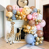 50pcs Giraffe Print Balloons – 12" Jungle Safari Baby Shower Party Decor