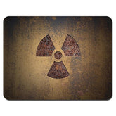 Gaming Mouse Pad - Non-Slip Rubber Base, Smooth Surface for Precise Mouse Control, Ideal for Laptop, Office Use - 9.5 x 7.9 Inch - Radioactive Sign