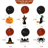 36PCS Halloween Hanging Swirls Ceiling Streamers Ghost Pumpkin Witches Party Decor
