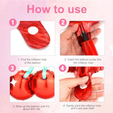 6Pcs Cherry Balloons, Red Cherry Foil Balloons Fruit Theme Party Decorations Birthday Supplies For Girls Baby Showers Fruit Party Home Decor