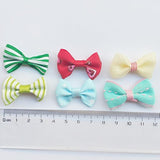 Mix Bulk 50Pcs Ribbon Flowers Bows Craft Wedding Ornament Appliques A0
