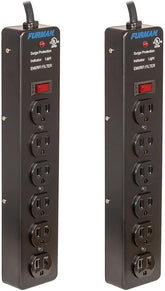 Pro Plug 6-Outlet Power Strip Surge Protector Twin Pack