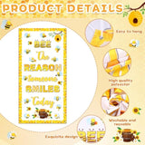 Spring Bee Classroom Decorations Door Cover Motivational Be The Reason Someone Smiles Door Banner Honeybee Sunflower Butterfly Flower Hanging Banner Backdrop For Summer School Home Wall Party Supplies