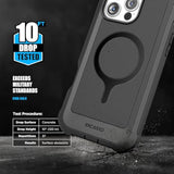 Protective Belt Case For Iphone 16 Pro Max With Built-In Screen Protector And Phone Holster Clip (Compatible With Magsafe) Heavy-Duty Hybrid Rugged Cover