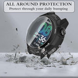 Watch Screen Protector Compatible For Coros Pace Pro, Tempered Glass Film Anti Scratch High Definition Full Coverage And Soft Tpu Protective Case