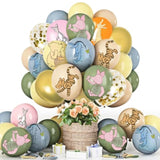 48Pcs 12Inches Winnie Balloons For The Pooh Baby Shower Decorations?Winnie Balloon Arch Kit?Winnie Balloons For Birthday?Gender Reveal Decorations Baby Shower Wild One Party Deocrations Supplies