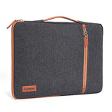 10.1 Inch Laptop Sleeve Case Tablet Bag Water-Resistant Handbag Carrying Compatible With 10.5" Ipad Pro/9.7" Ipad Air 2/10" Surface Go/Samsung Galaxy Tab S2 S3 S4/10.1" Lenovo Yoga Tab 3, Brown