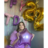 40 Inch Number Balloon 0-9 Gold Large Number 2 Balloons,Digital Balloons For Birthday Party Celebration Decorations Supplies, Helium Foil Number Balloons For Wedding Anniversary