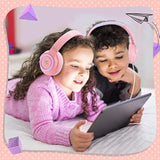 Kids Headphones With Microphone For Children Boys Girls, Volume Limit 94Db, On
