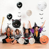 alloween Balloon Garland Kit - Ghost, Pumpkin, Cat, Mummy & Bat with Paper Streamers Decor