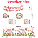 177pcs Berry Sweet Baby Shower Set β Banner, Tableware & Swirls for Girl