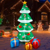 12 Ft Christmas Inflatable Decoration, Outdoor Blow Up Yard Fun Decor, Christmas Tree With Presents Built-In Led Lights