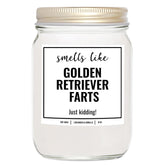 You Nique Designs Smells Like Golden Retriever Farts 8Oz Soy Candle - Dog Farts Candle Gifts For Golden Retriever Lovers - Funny Gifts For Women, Men, Dog Lovers (Lavender & Vanilla)