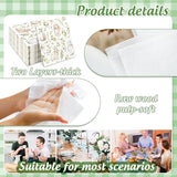 100Pcs Easter Paper Napkins Watercolor Bunny Leaves Disposable Rabbit Luncheon Dinner Napkins for Spring Wedding Birthday Party Table Supplies