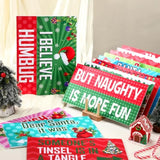 24 Designs Christmas Photo Booth Props Double Sided 11X5.51'' Red And Green Christmas Props For Photoshoot Photo Booth Decoration Waterproof Selfie Signs Pvc For Xmas Party Supplies