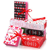 24 Pcs Small Valentine'S Day Boxes For Cookie Gift Giving Heart Bakery Treat Boxes Hearts Cookie Cupcake Pastry Box Chocolate Candy Box Food Container Doughnut Brownies Goodies Birthday Wedding