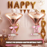 6 Pcs Espresso Martini Balloon 32 X 26 Inches Giant Foil Espresso Martini Balloons A Tini Bit Older Birthday Party Decorations For Bachelorette Bridal Shower Wedding Party Supplies