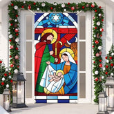 Christmas Religious Door Banner Decorations Xmas Jesus Hanging Wall Decoration Sign Front Door Or Indoor Home Decor For Merry Christmas Party Supplies