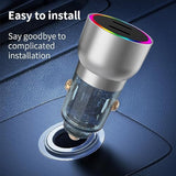 Usbc Car Charger,Wordim 60W Car Charger For Iphone,Fast Car Charger W/Led Rgb, Pd/Pps Compatible With Iphone 15 14 13 12 Pro Max/Plus/Ipad Pro, Samsung Galaxy S23 Ultra/S22/S21, Google Pixel,Oneplus