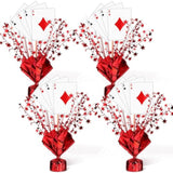 6 Set Casino Poker Theme Decorations For Table Centerpiece Star Metallic Foil Spray Burst Centerpiece Poker A Card Sticks For Casino Night Game Birthday Party Decorations Supplies