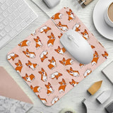 Funny Corgi Dog Mouse Pad With Non-Slip Rubber Base For Wireless Mouse, Computers, Laptop, Office
