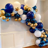141Pcs Navy Blue Balloon Garland Arch Kit 18'' 10'' 5'' Royal Blue Mac