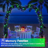 100Ft 300 Led Christmas Lights Outdoor, Christmas Tree Lights With 8 Modes Waterproof, Plug In Green Wire String Twinkle