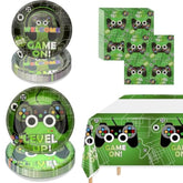Video Game Party Decorations, Disposable 7” And 9” Plates And Napkins,