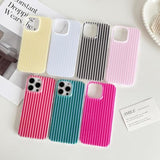 Compatible With Iphone 16 Pro Case, Fashion Cute Striped Aesthetic Design For Women, Soft Tpu Shockproof Phone Case For Iphone 16 Pro 6.3 Inch, Pink