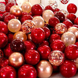 130Pcs Ruby Red Balloons Different Sizes 18" 12" 10" 5" Dark Red Latex Balloon Garland Arch Kit For Birthday Baby Shower Graduation Wedding Valentine'S Day Christmas Party Decorations