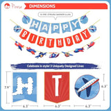 Airplane Birthday Party Decorations Kit - Plane Banner, Balloons, Aviation Decor For Boys, Time Flies Theme, Airline And Pilot Birthday Supplies, Airplane Themed Party Decorations