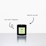 Nyc Scented Candle Jar - Black Glass, Soy, Natural, Non-Toxic, Pet-Safe, Up To 60 Hours Burn Time, Wood Wick, Strong Scent, Cruelty-Free, 10 Oz - Melon