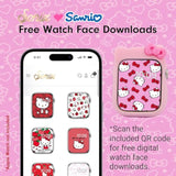 Sonix x Sanrio Apple Watch Cover | Bumper Case for Apple Watch | Protective Silicone Cover | Fits 38mm/40mm/41mm | Hello Kitty - Pink