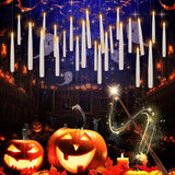 24 Pack Halloween LED Magic Hanging Floating Candles, Taper Flickering Flameless with 2 Magic Wands - Candle Set for Halloween, Christmas, Weddings, Birthdays & Fantasy Ambiance...