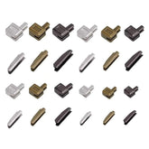 12 Sets Metal Zipper Latch Slider Retainer 3 Color #3#5#8#10 Insertion