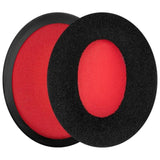 Replacement Ear Pads For Hyperx Cloud Stinger/Flight/X/Ii/Iii/Alpha/Core/Mix Headphones (Velour/Black Red)