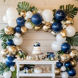 129pcs Navy Blue Balloon Kit Different Sizes for Birthday Graduation Baby Shower Wedding