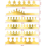 48 Pieces Paper Crowns Gold Paper Party Crown Hats King Crown For Kids And Adults
