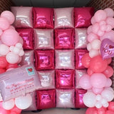 Metallic Hot Pink Foil Balloon Arch Kit – Square Mylar Balloons for Party Backdrops & Events